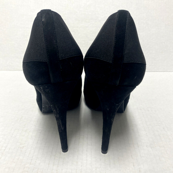 Stuart Weitzman Great Neck Suede Bootie Ankle Boot Slim Heel Round Platform 11 - Picture 7 of 9